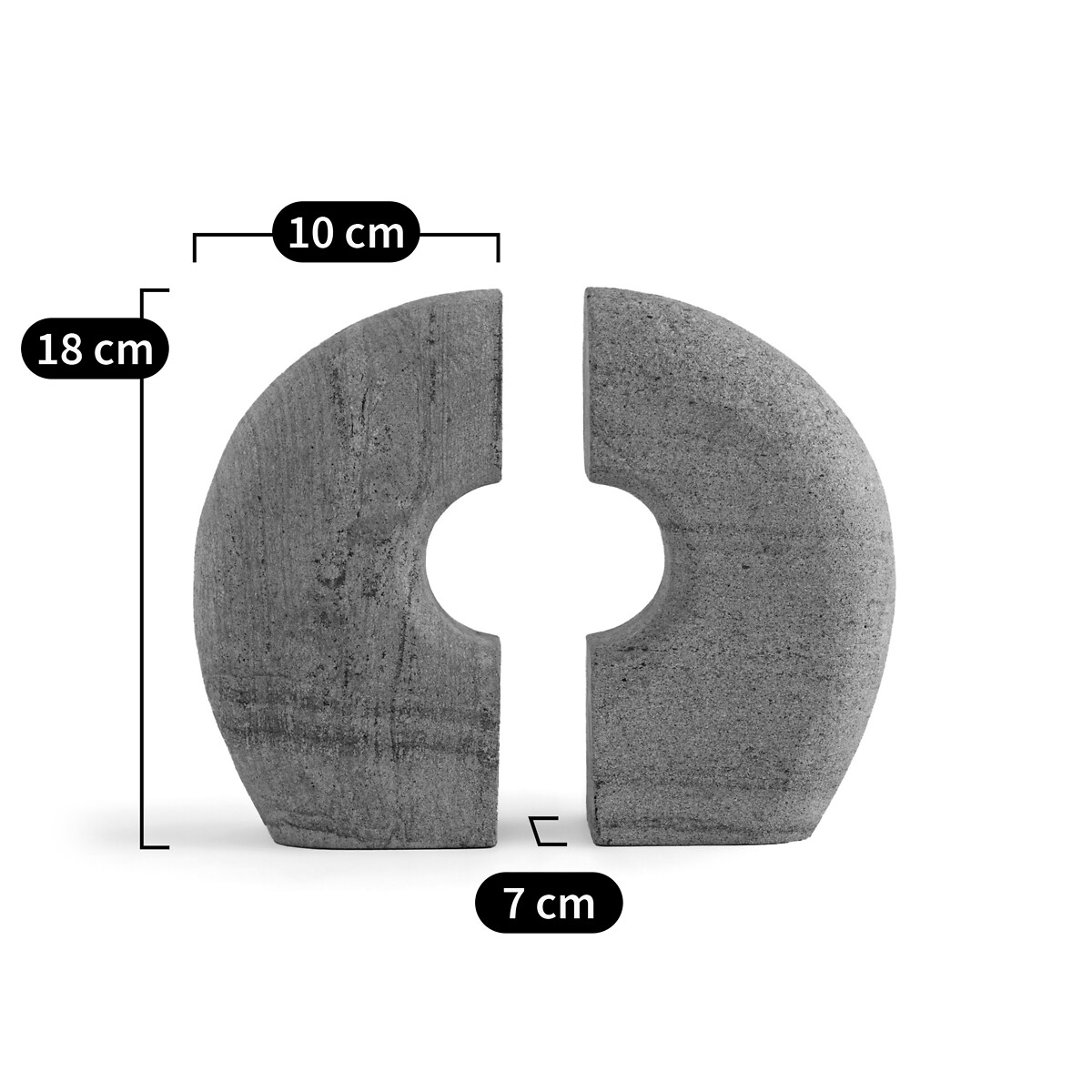 AM.PM<br>Conjunto de 2 suportes para livros, Sandsti