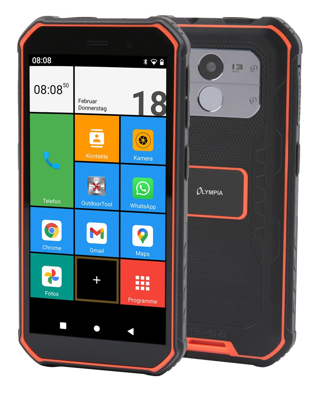 Outdoor Smartphone Wasser-Staubschutz nach Klasse IP685000mAh Batterie