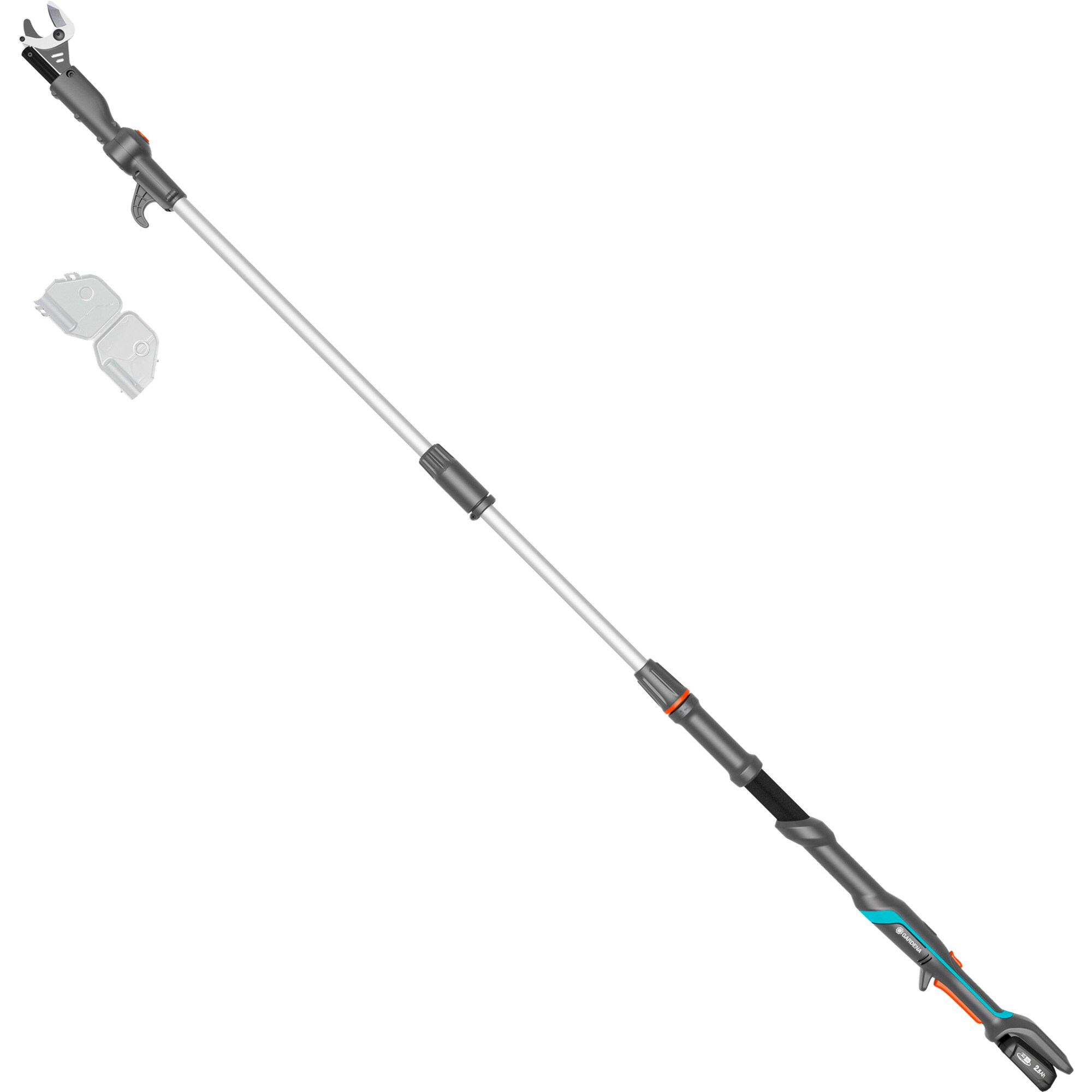 GARDENA Baumschere Akku-Teleskop-Baumschere HighCut 250/18V P4A Ready-To-Use Set, 18Volt