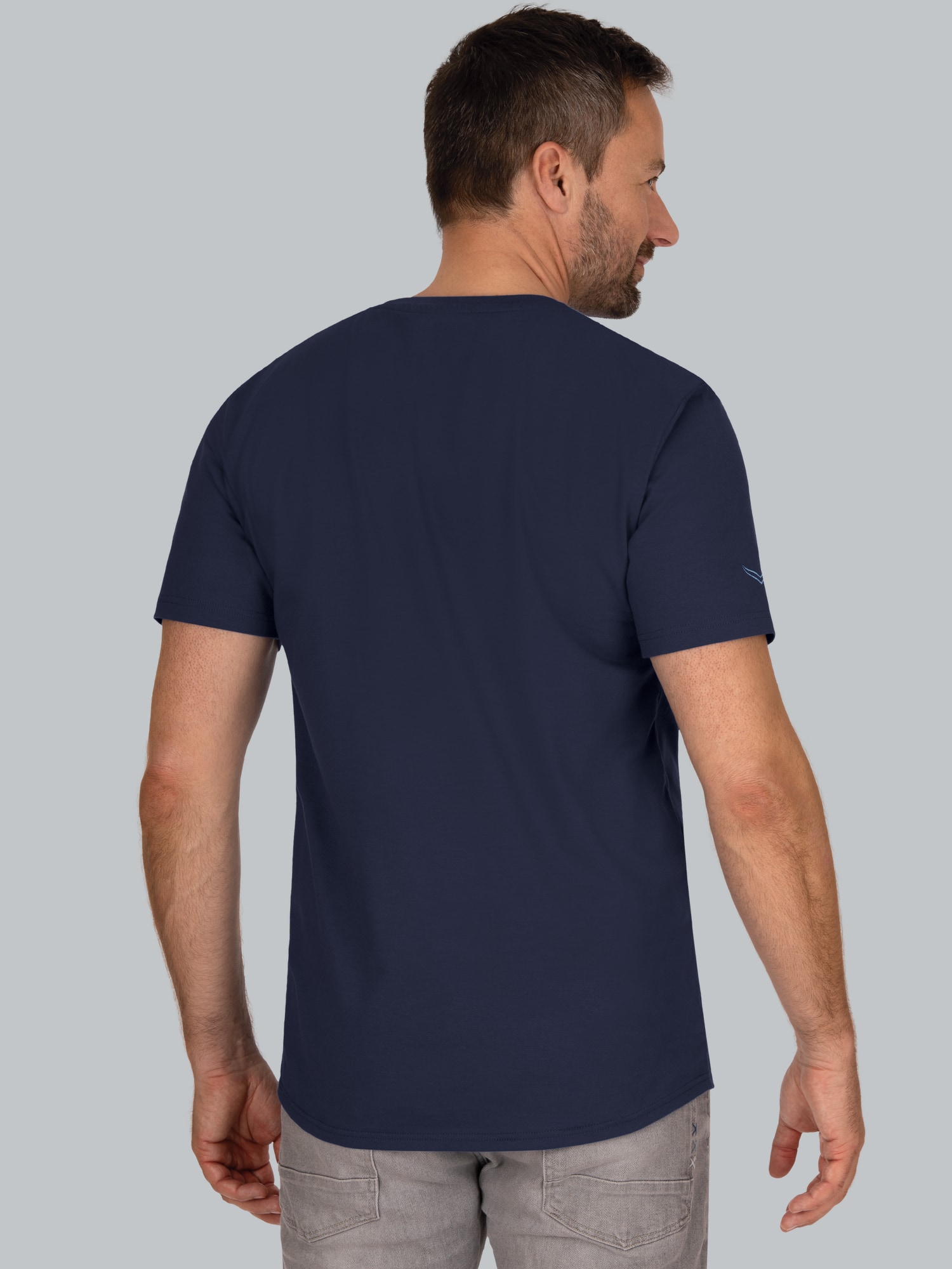 T-Shirt aus 100% Biobaumwolle Navy-C2C
