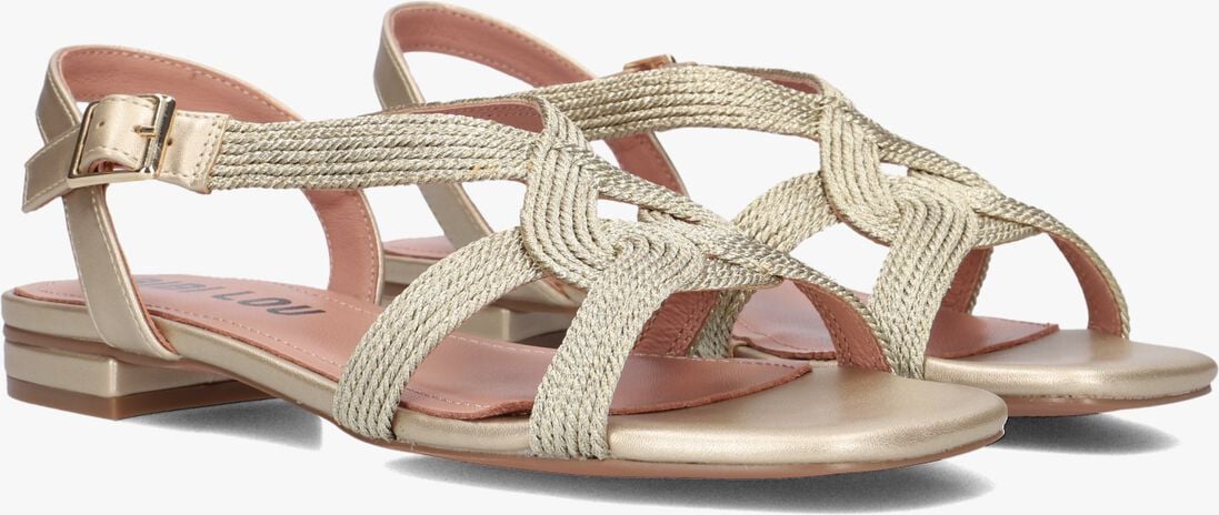 goudkleurig bibi lou platte sandalen 853z94hg