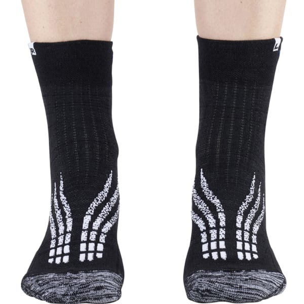 Chaussette running MONNET TRAIL RUN ICE BLACK WHITE NOIR BLANC