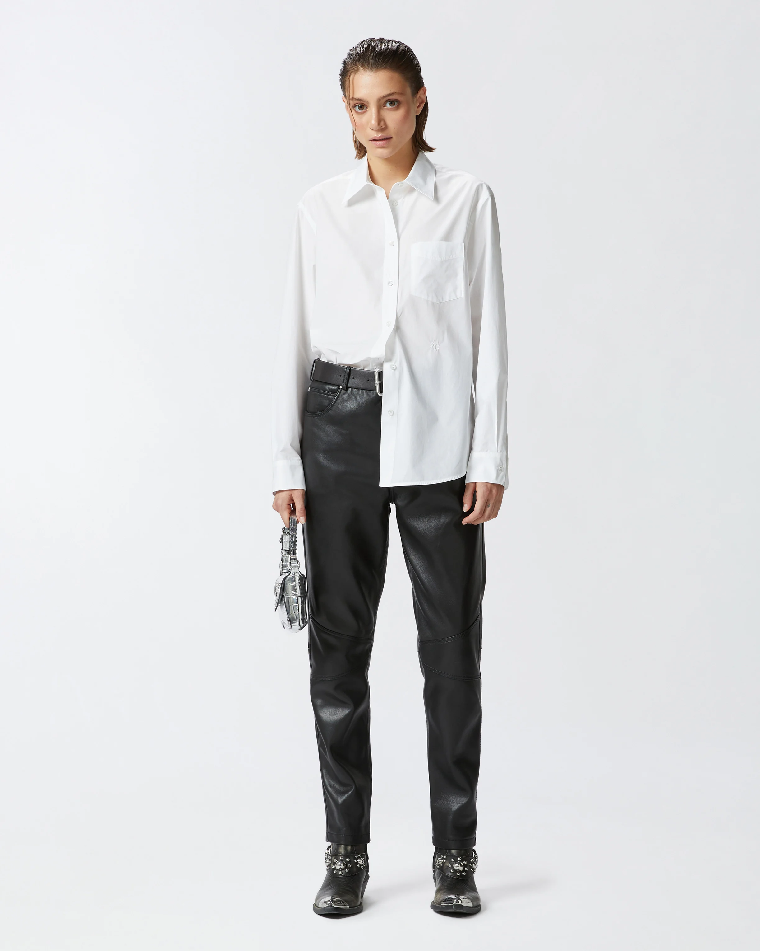 Chemise classique en popeline | Blanc