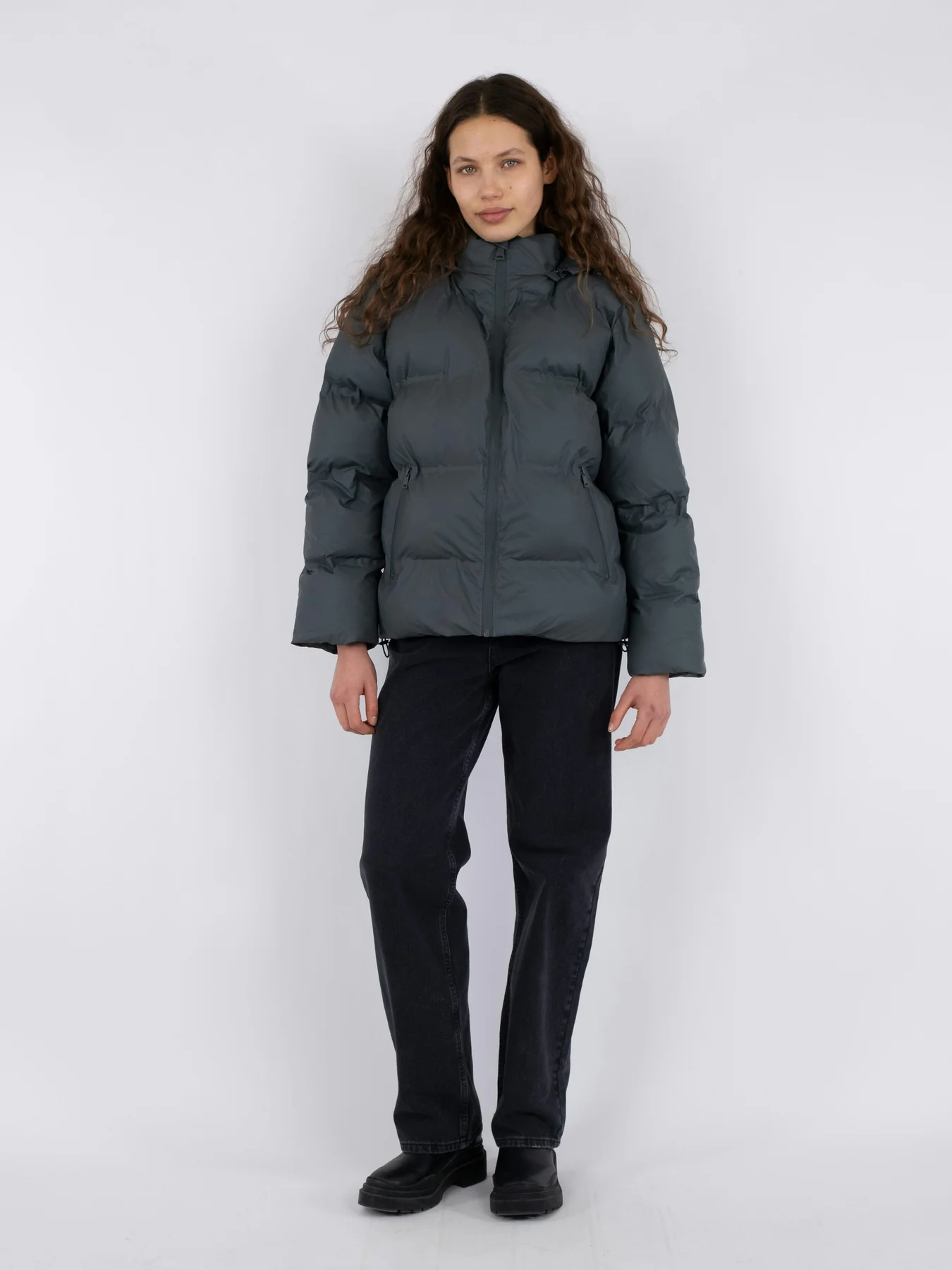 Neo Noir Fox C Puffer Jacket smoke green