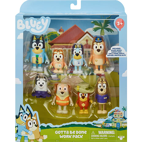 Bluey figurer 8-pak