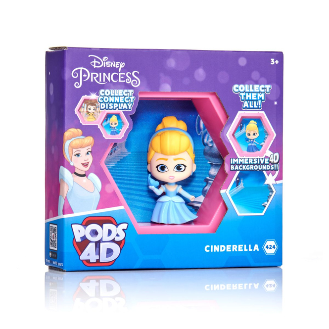 PODS 4D - Disney Princess - Sammelfigur Cinderella - ca. 10 cm