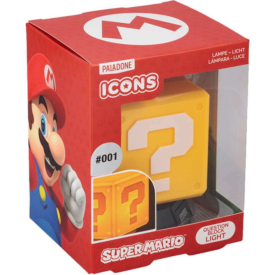 Super Mario vraagtekenblok 3D nachtlamp