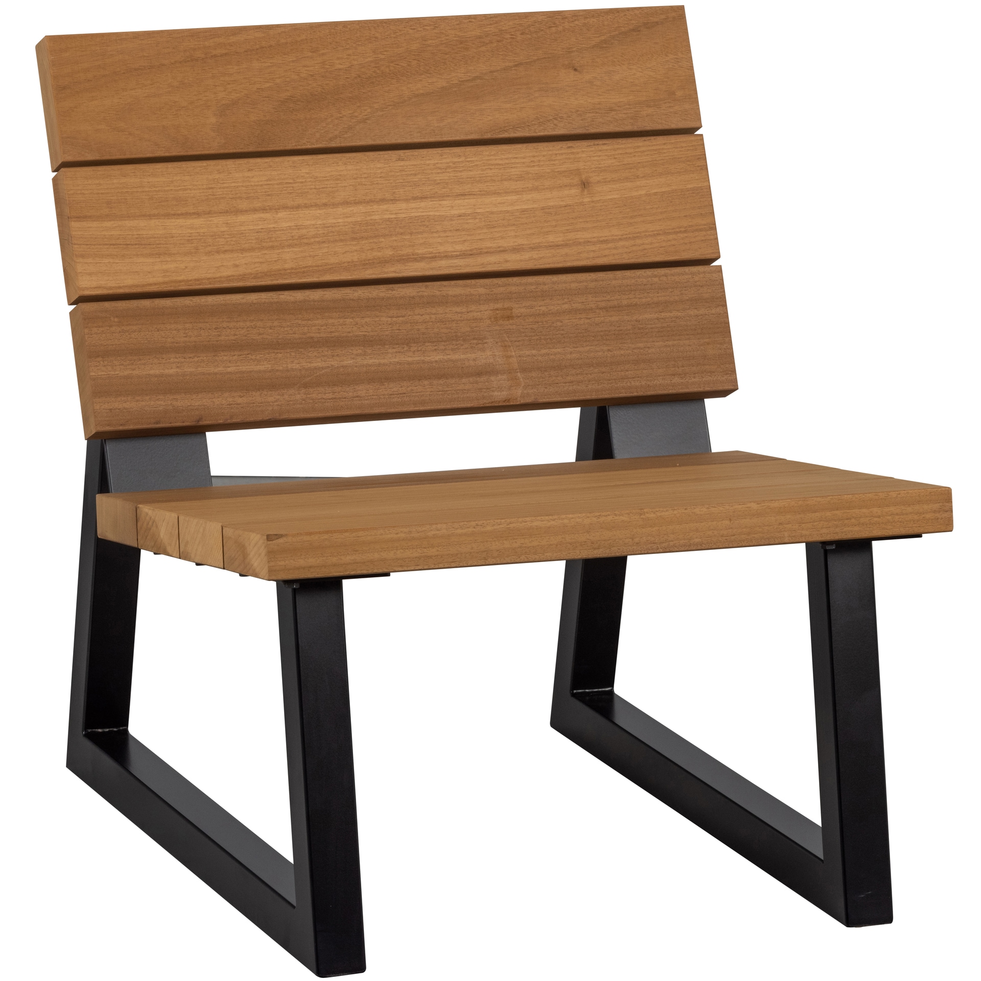 Gartenstuhl BANCO 68 cm schwarz /Holz