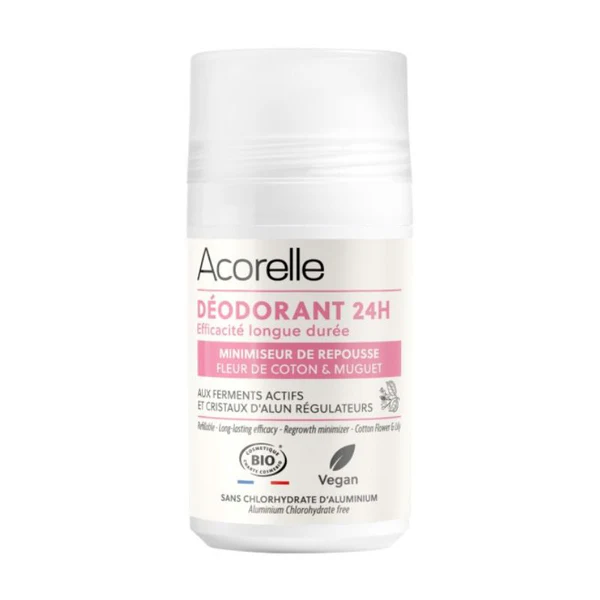 Acorelle Déodorant Roll-on 24h -  Minimiseur de repousse 50ml