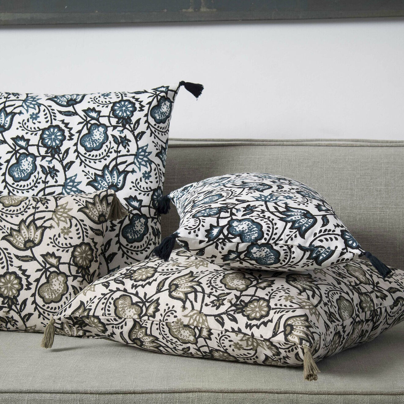 Febronie Housse de coussin Carma taupe