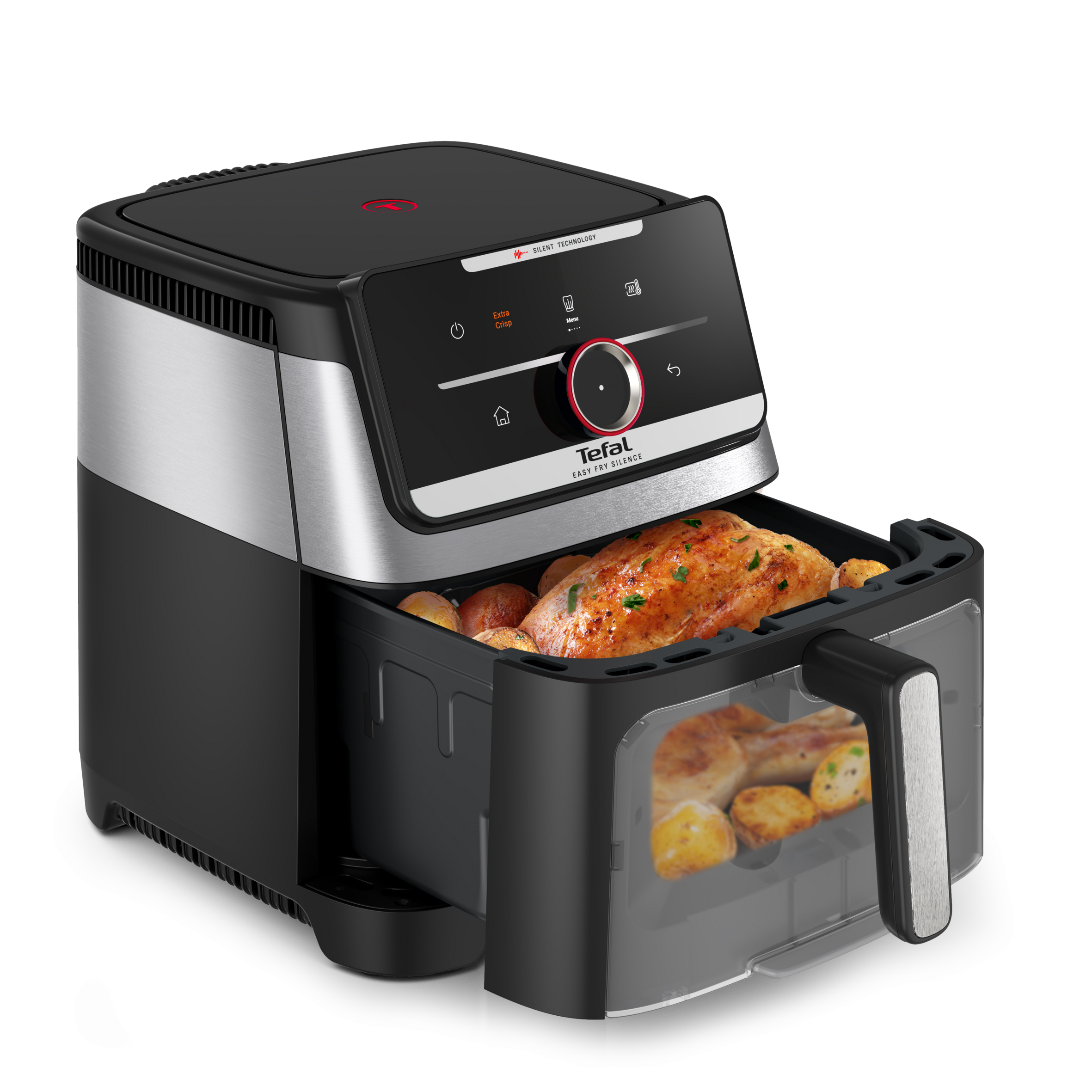 Easy Fry Smart & Silence XXL EY876D Stille air fryer met kijkvenster - Smart Assist - 7 L