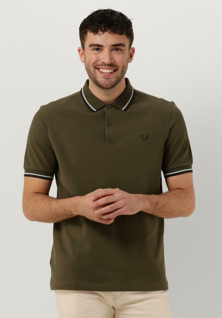 FRED PERRY groene fred perry polo twin tipped fred perry shirt