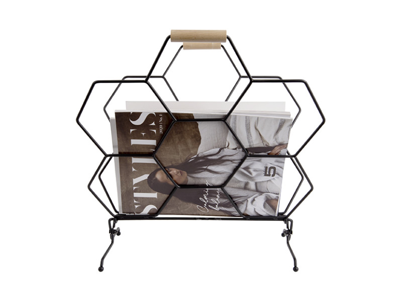 Magazine Rack Honeycomb PT3614BK Black