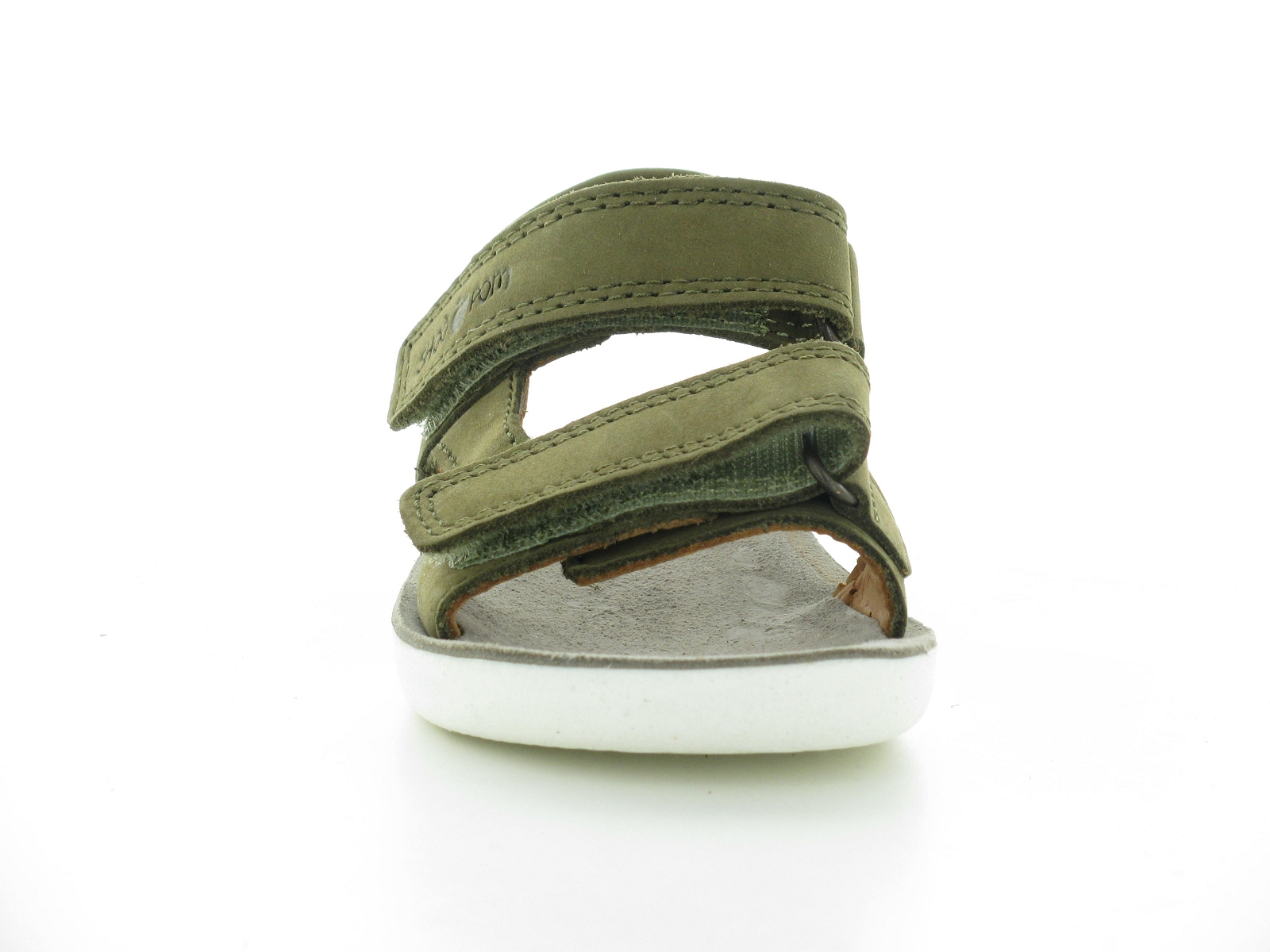 Shoopom-GOA BOY SCRATCH Cuir gras Kaki
