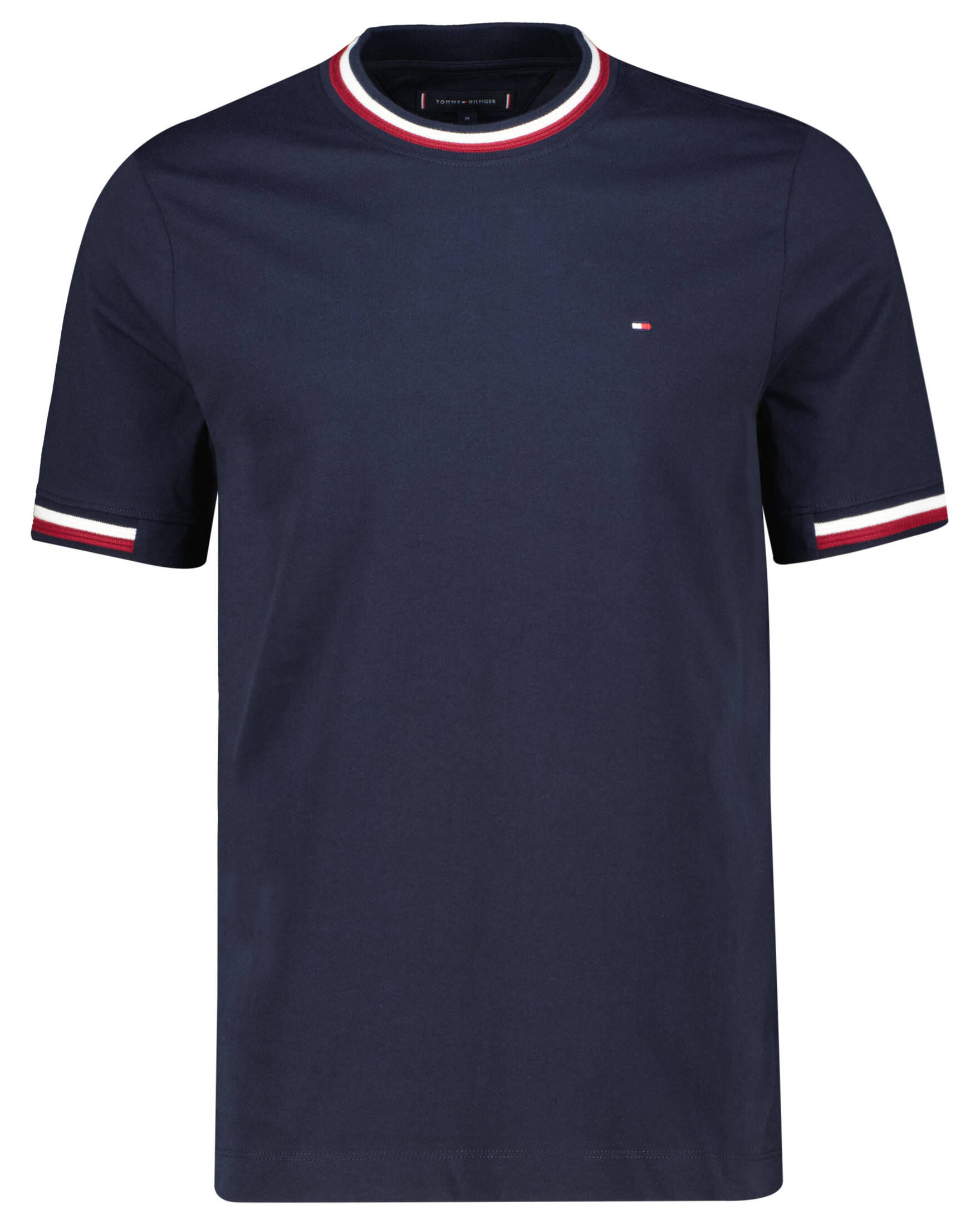 Tommy Hilfiger| Herren T-Shirt BOLD GLOBAL STRIPE TIPPING TEE