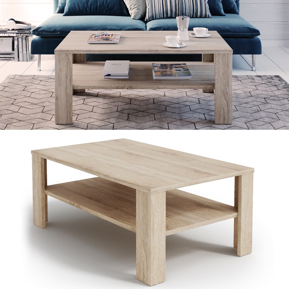 VICCO Couchtisch Sonoma Eiche Wohnzimmertisch Beistelltisch Holztisch