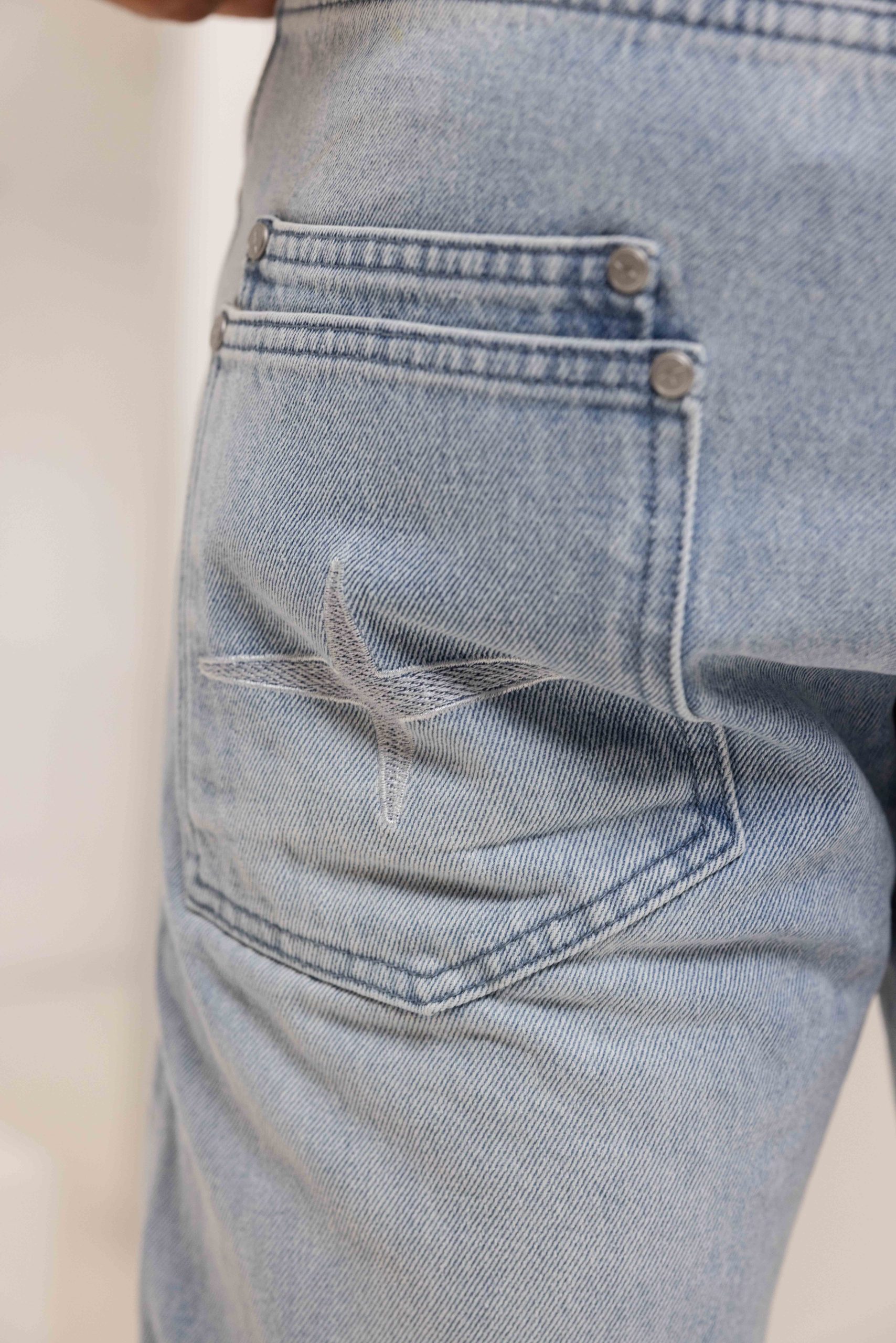 Project x Paris Slim Denim Jeans Heren Lichtblauw