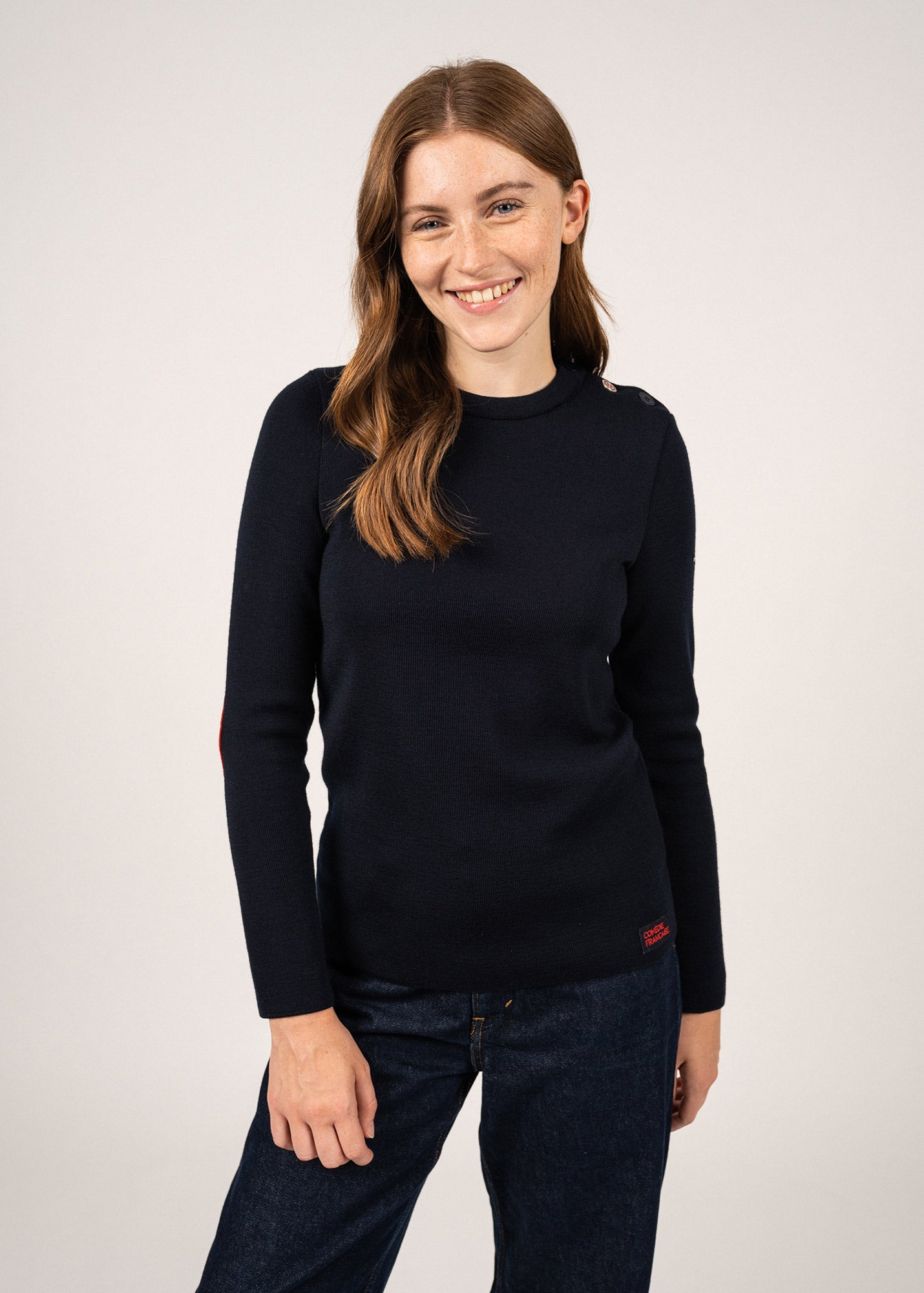 Pull marin Brégançon à coudières