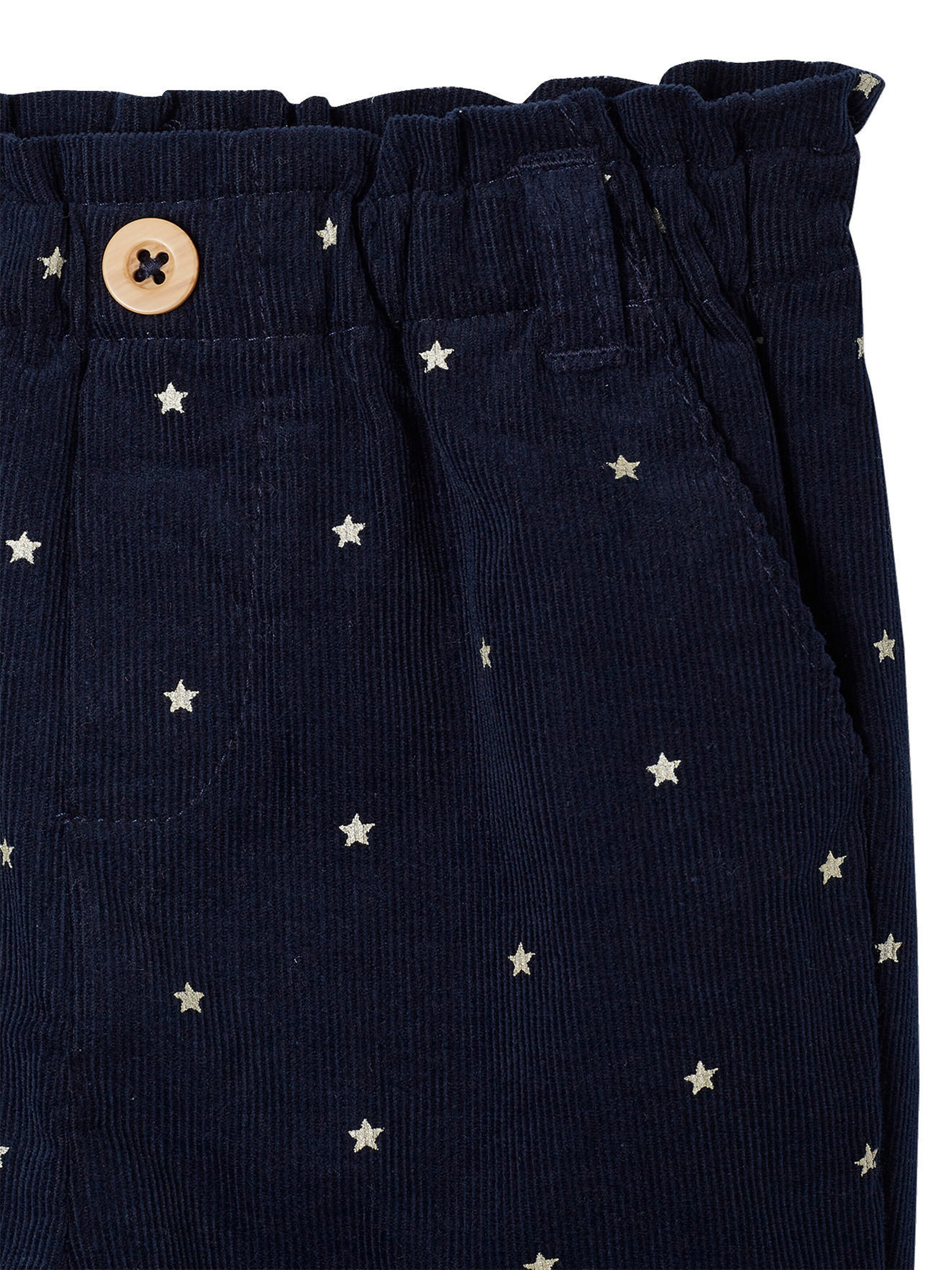Vertbaudet Baby Paperbag-Hose aus Cord marine