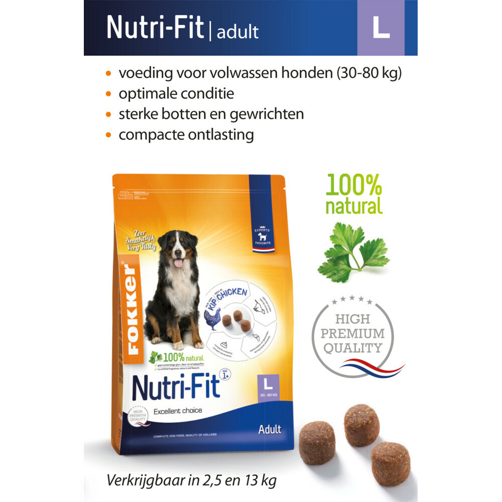 Fokker Hondenvoer Nutri-Fit L13 kg
