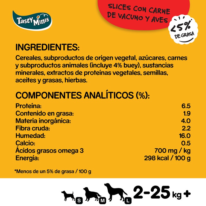 Pedigree Tasty Mini Snacks Sabor Carne e Aves para Cães