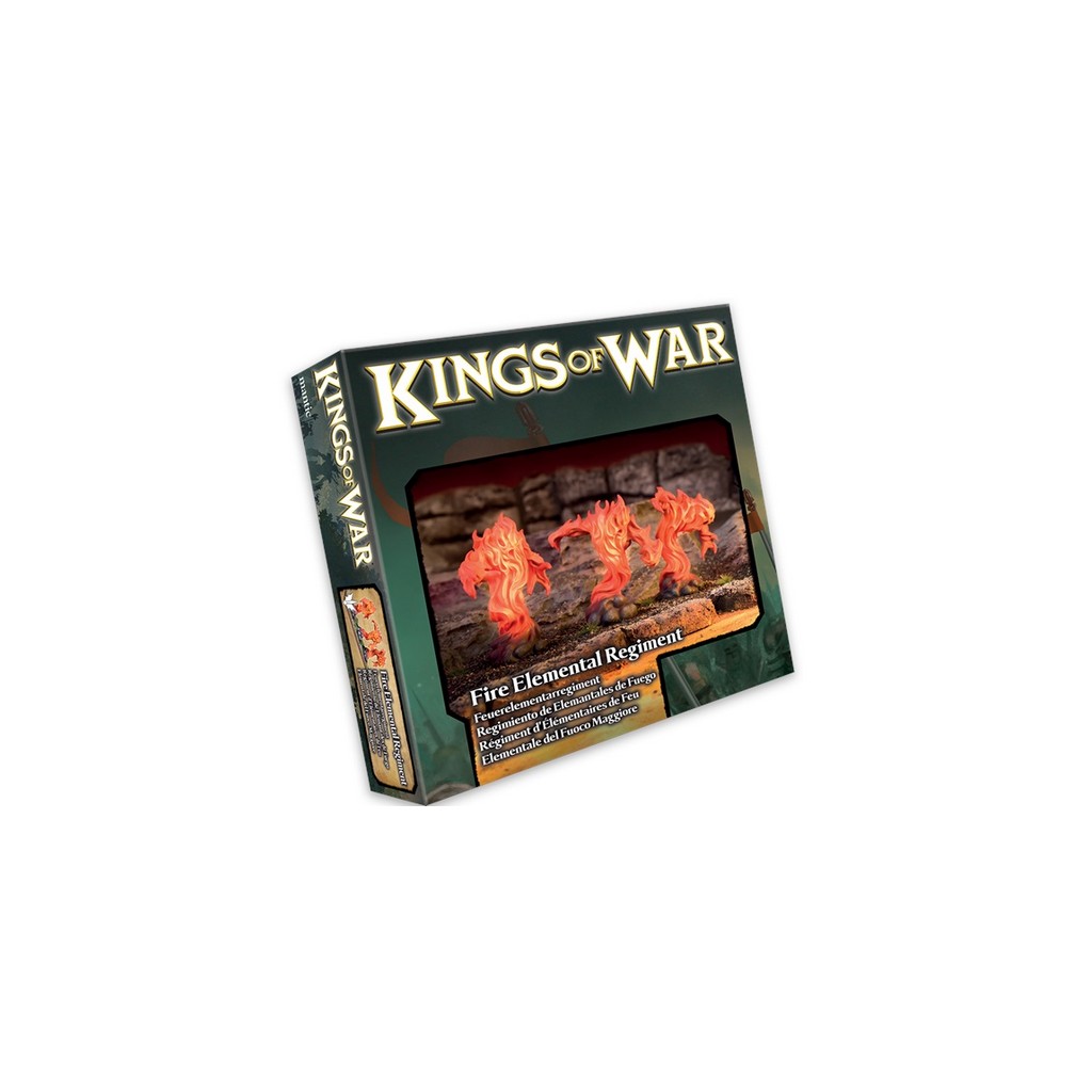 Kings of War - Forces de la Nature - Régiment d'Élémentaires de Feu