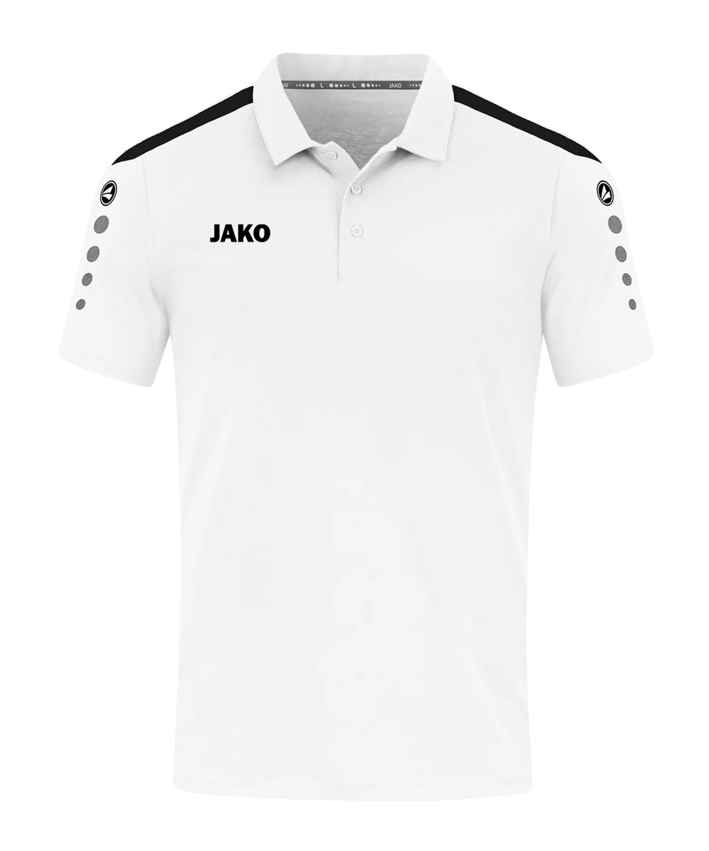 JAKO Power Poloshirt Kids Weiss Schwarz F000