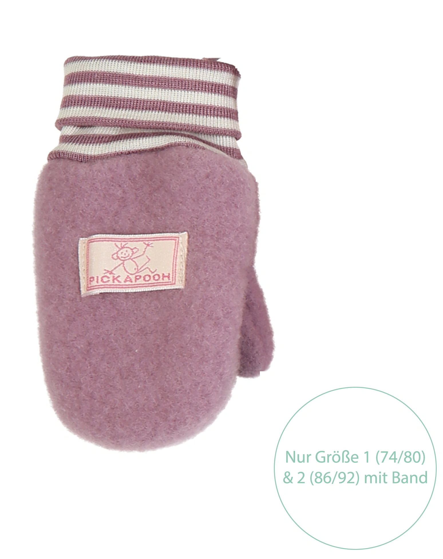 Fäustlinge RINGEL WOLLFLEECE in alt rose