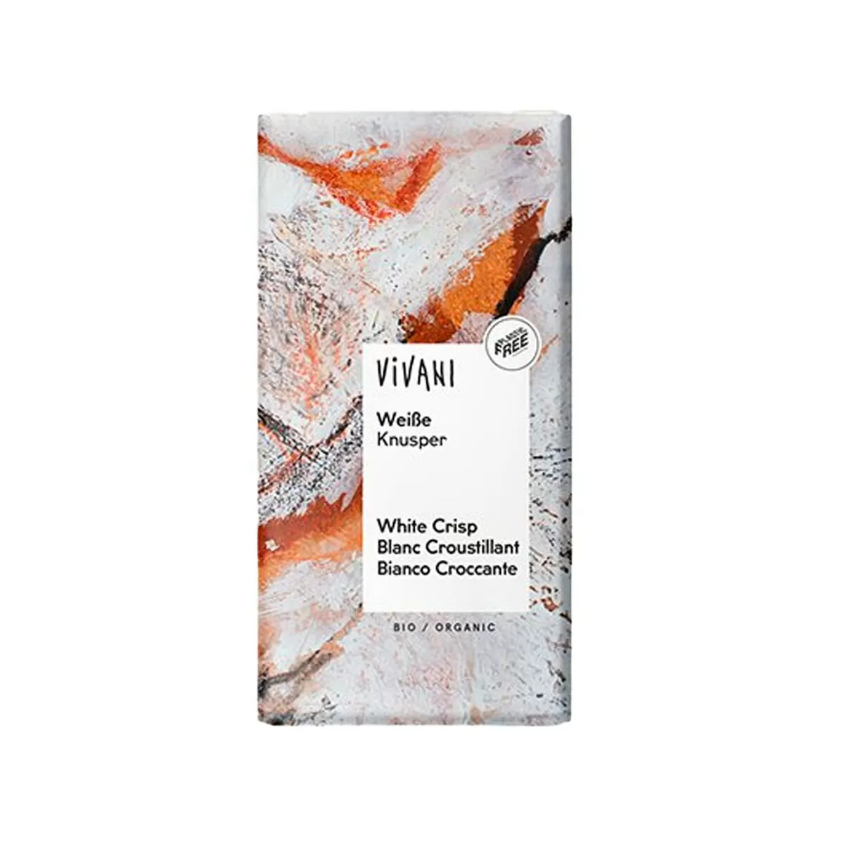 Vivani Hvid Chokolade m. Crisp Ø - 100 g.