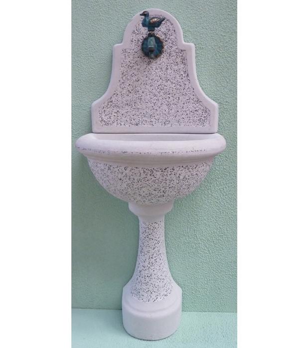 Tomco Messing-Wasserhahn Ente 1/2, mit Rosette
