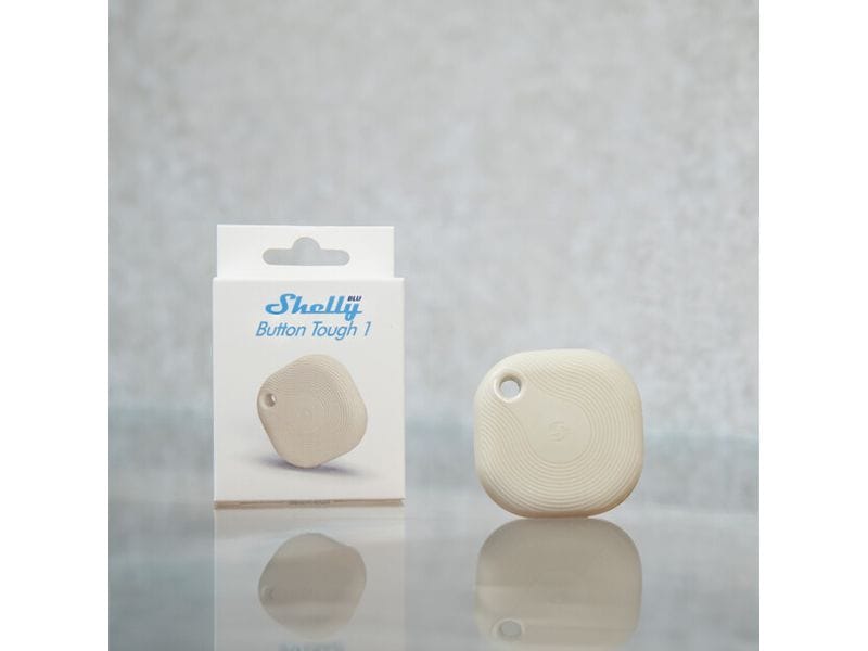 Shelly Smart Home Blu Button Tough 1 Elfenbein Bluetooth-gesteuerter intelligenter Taster