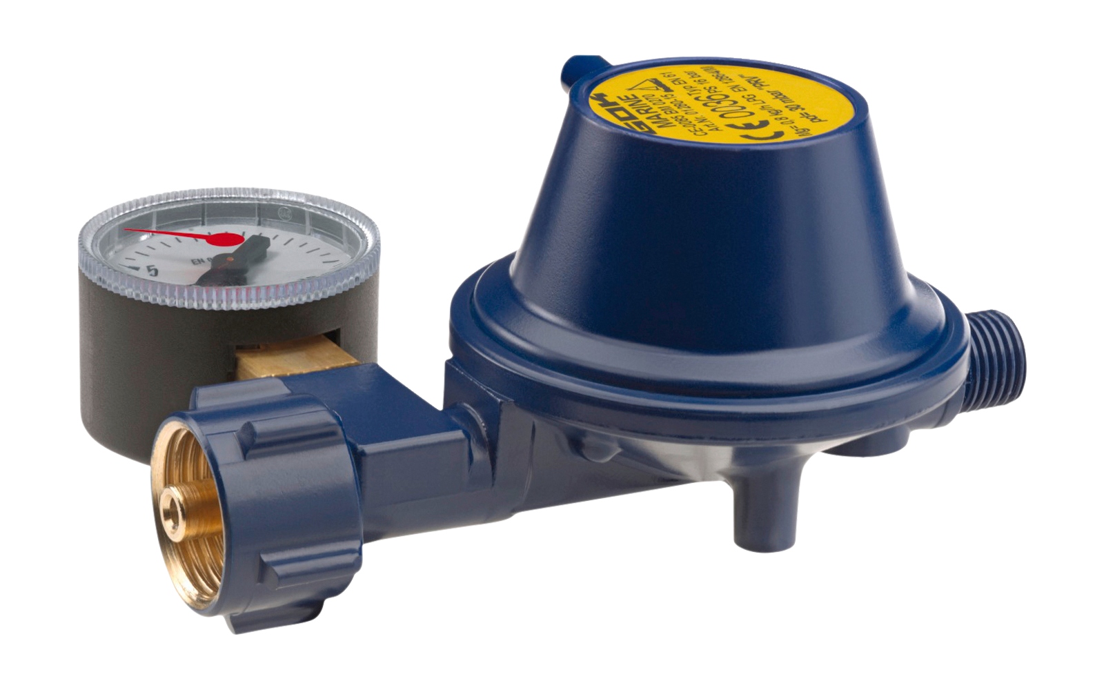 GOK Gasregler EN61 0,8kg/h 30mbar  KLF x G1/4LH-KN UForm PRV Man. Mar