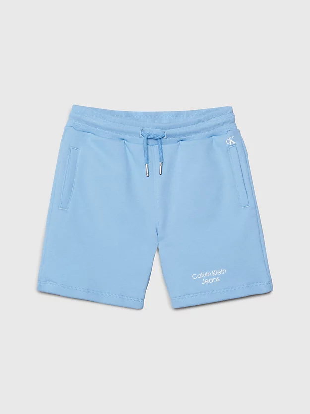 Shorts de moletom justos com logo da marca