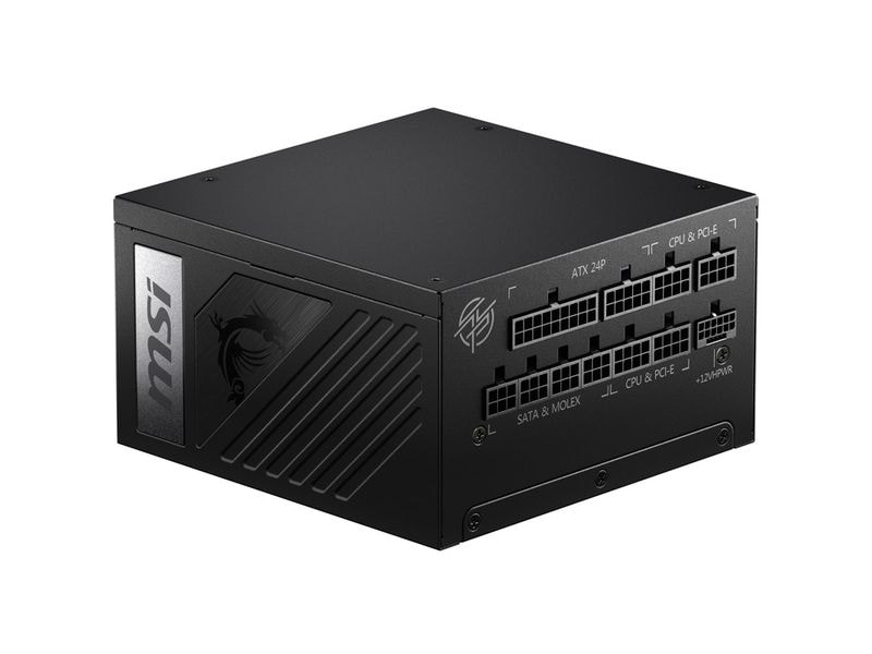 MSI Netzteil MPG A1000G PCIE5 1000 W Effizientes und widerstandsfähiges Netzteil