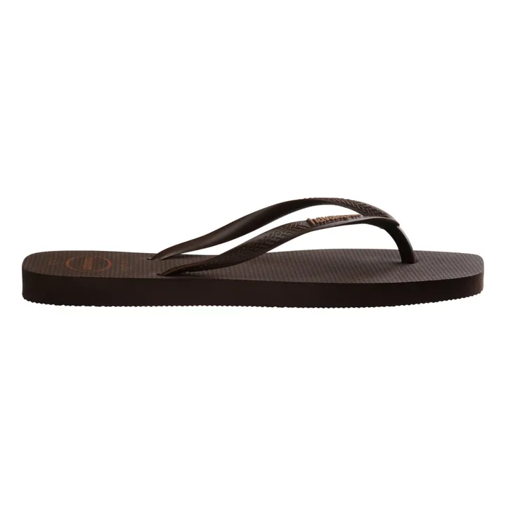 Havaianas Tongs Square Logo Pop Up | Marron