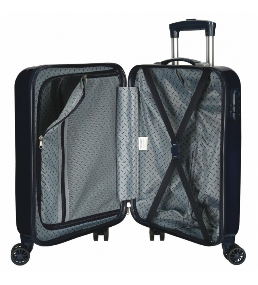 Mala de cabine rígida Joumma Bags Action Marvel azul - 38x55x20cm -