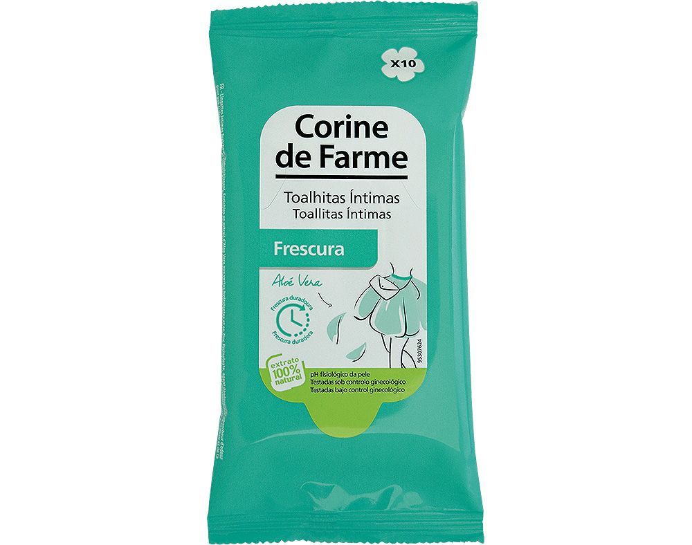 TOALHITAS CORINE DE FARME ÍNTIMAS FRESCURA 10UN