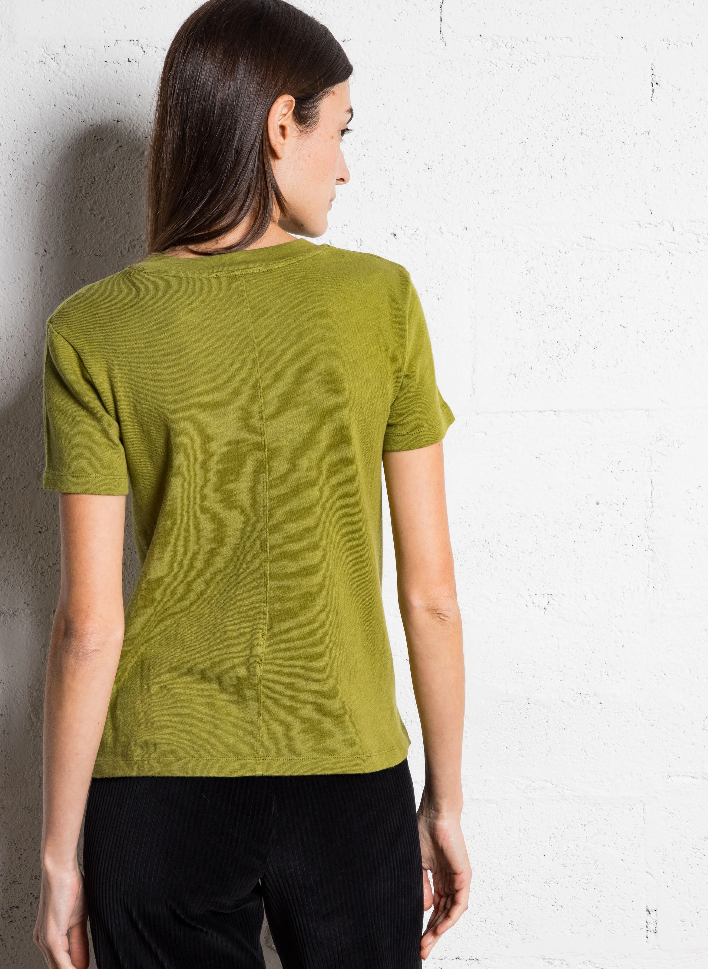 SONOMA - Tee-shirt col rond en coton | Vert