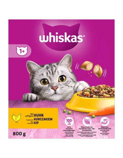 Whiskas Brokjes Adult - Kattenvoer - Kip 800 g