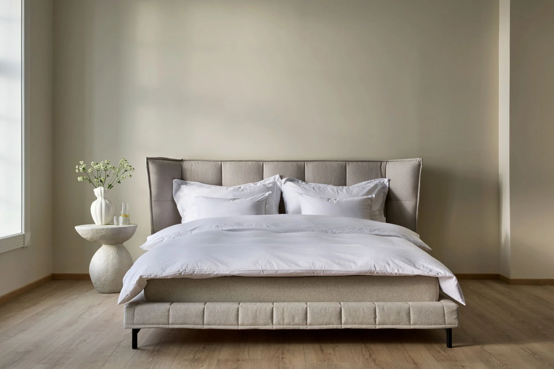 Rammeseng medium/fast natur - 180x200x44 cm