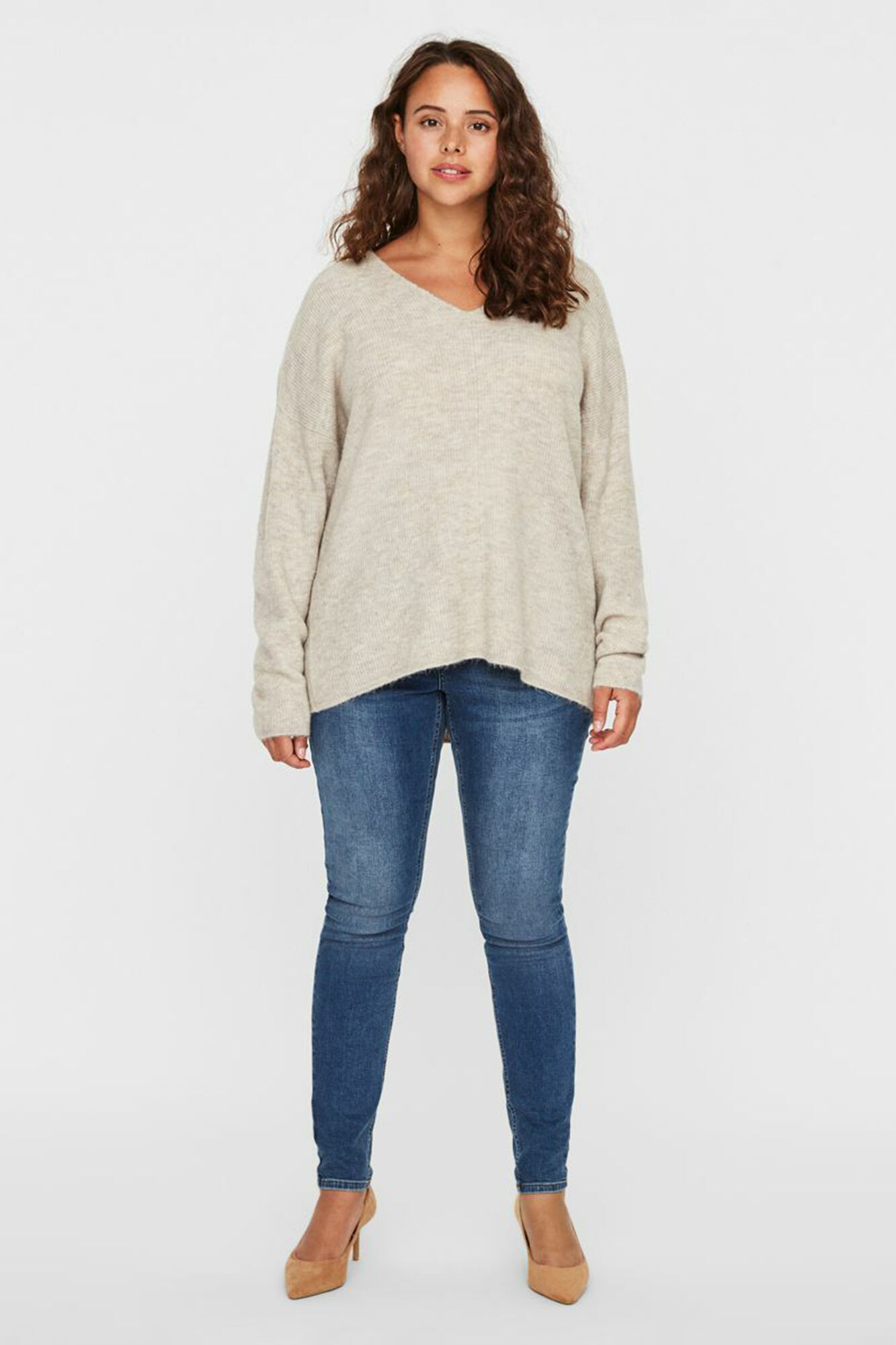 Jersey básica de punto Curve - Kaki