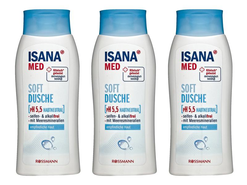 Isana med Duschgel Soft pH 5.5 Kit 3 x 250 ml Soft Dusche
