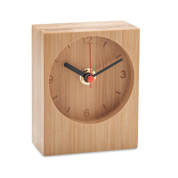 GiftRetail MO2353 - CLAMBU Horloge de table en bambou