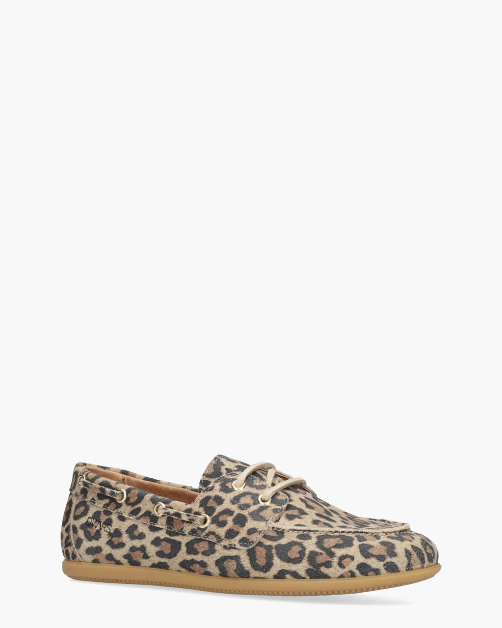 DWRS Label Latty Leopard Multicolor Dames Veterschoenen