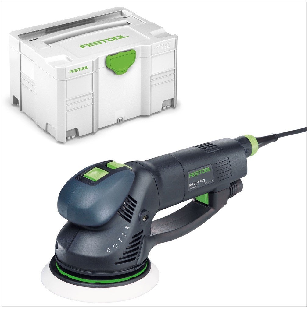 Festool RO 150 FEQ-Plus ROTEX excentrische schuurmachine 720W 5mm slag (575069) in systainer + schuurpad