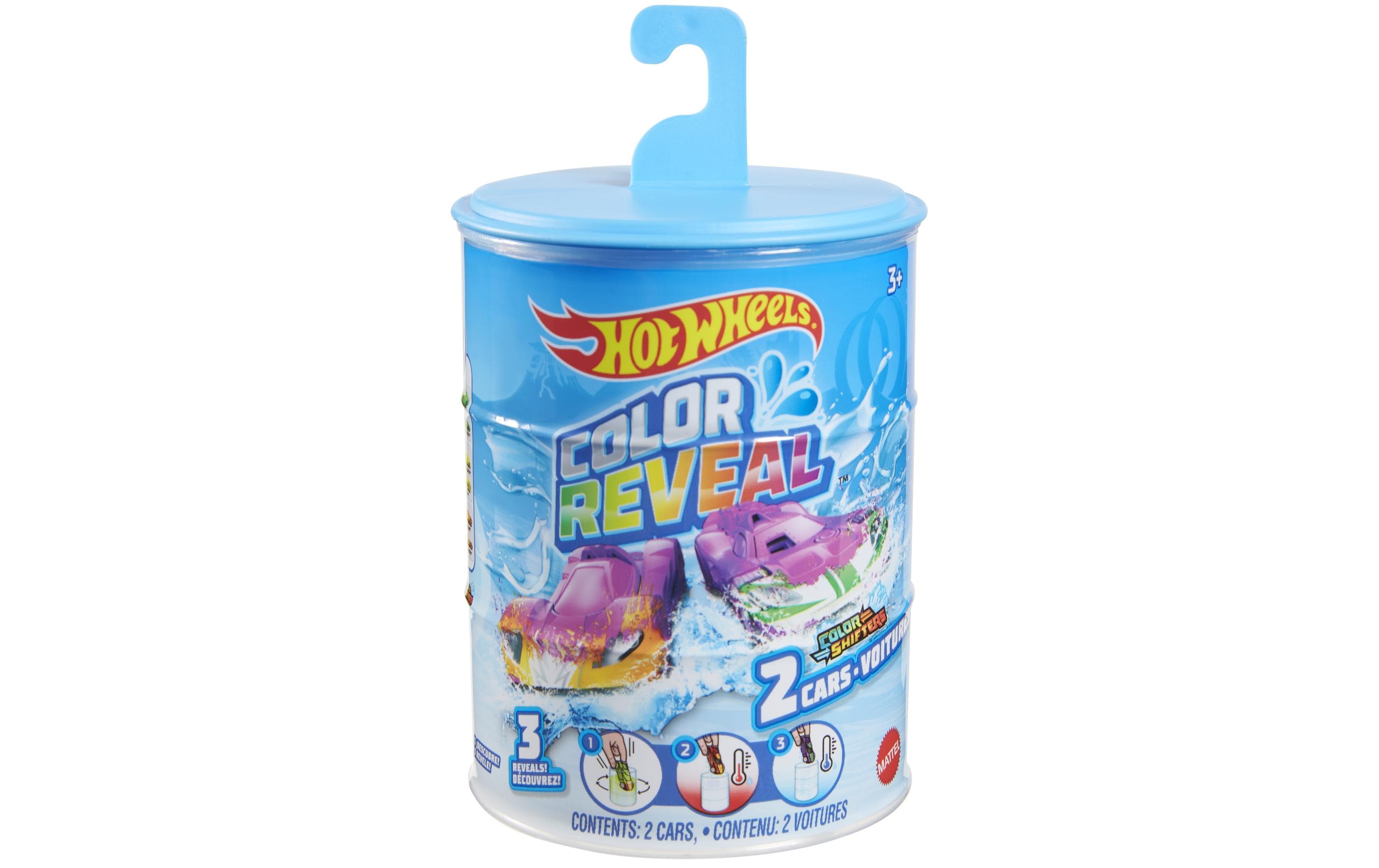 Color Reveal Die-Cast 2er-PackFahrzeuge mit Farbwechsel- und Überraschungseffekt