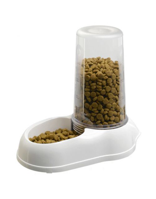 Ferplast Azimut Water\/Voerbak - Kattenvoerbak - 19.5x19x12.5 cm Assorti Kunststof