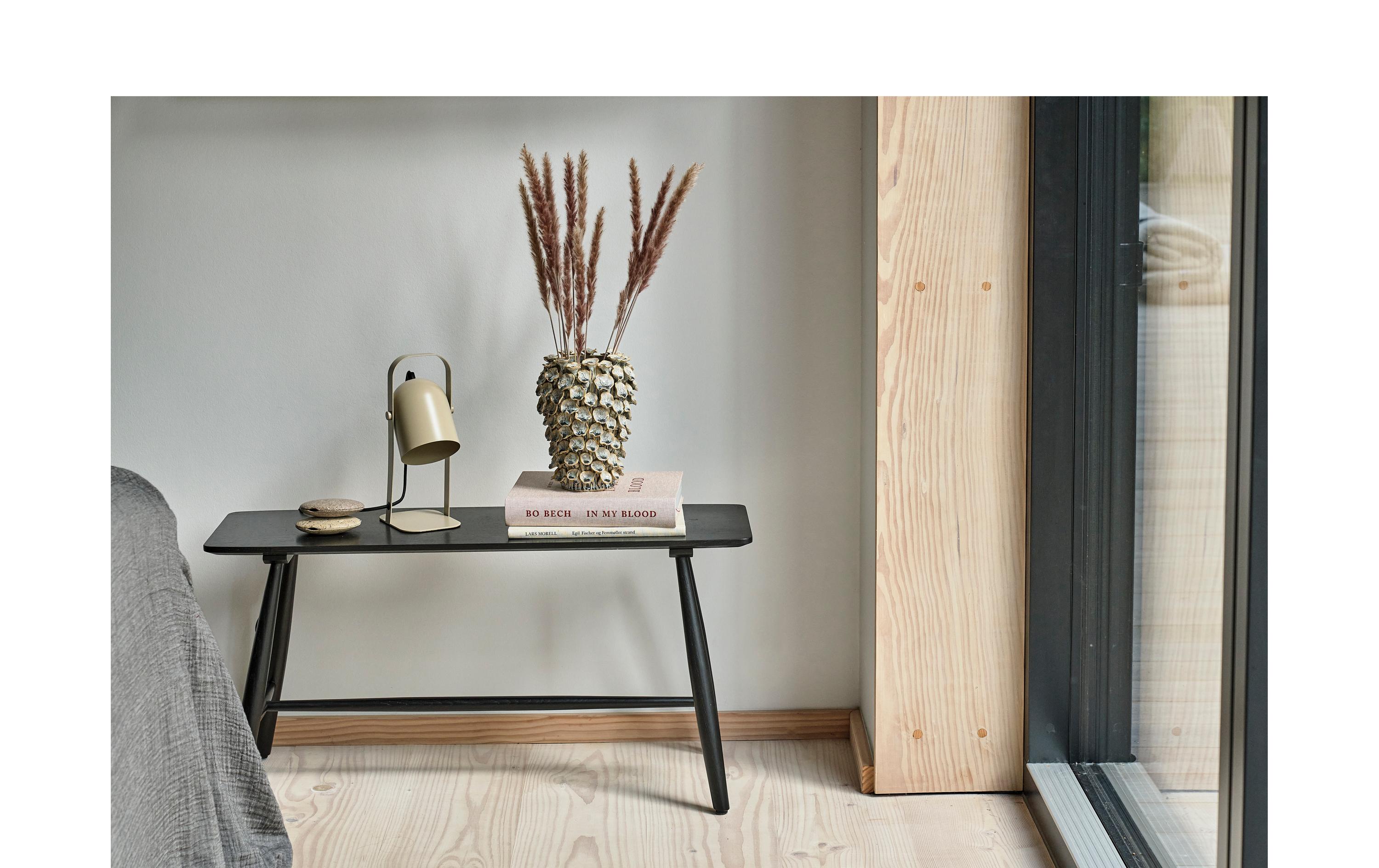 Sitzbank Bast 90 x 45 cm, Schwarz<br>Sitzbank aus Holz