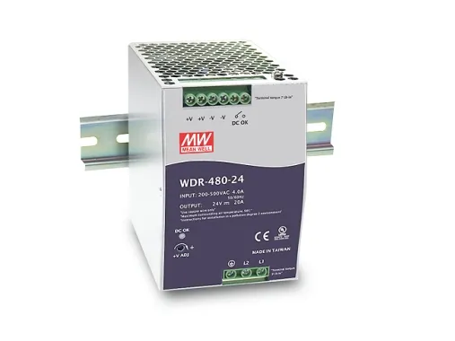 IMC Networks WDR-480-24, 480 W, 180 - 550, 47 - 63, Grå, -30 - 70 °C, -40 - 85 °C