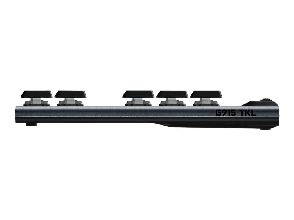 Logitech® | G915 TKL Tenkeyless LIGHTSPEED - Tastatur - bagbelyst - USB, Bluetooth, LIGHTSPEED - Nordisk - tastkontakt: GL Tactile - kulsort